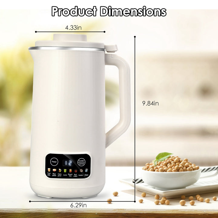 1Pc 27OZ Nut Milk Maker With 12Hours Delay Function Self-Cleaning Keep Warm Automatic Soy Milk Maker Machine For Homemade Soya Milk Rice Paste Juice Corn Juice Flower Tea Boil Water - ZEYTONCART