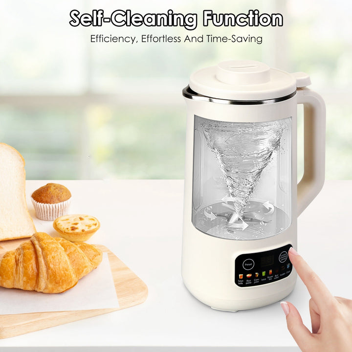 1Pc 27OZ Nut Milk Maker With 12Hours Delay Function Self-Cleaning Keep Warm Automatic Soy Milk Maker Machine For Homemade Soya Milk Rice Paste Juice Corn Juice Flower Tea Boil Water - ZEYTONCART