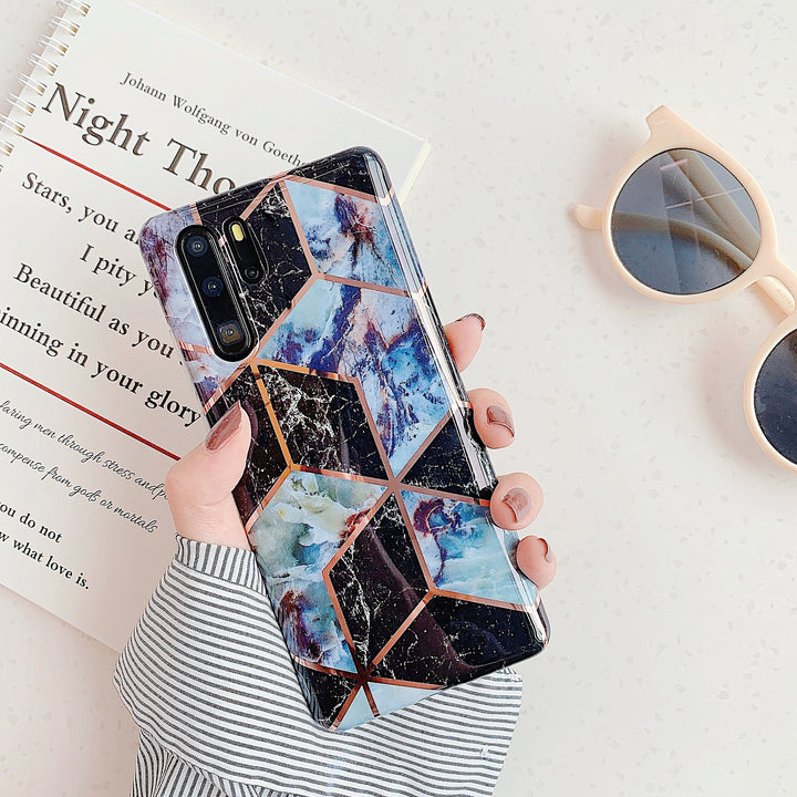 Electroplated marble mobile phone case - ZEYTONCART