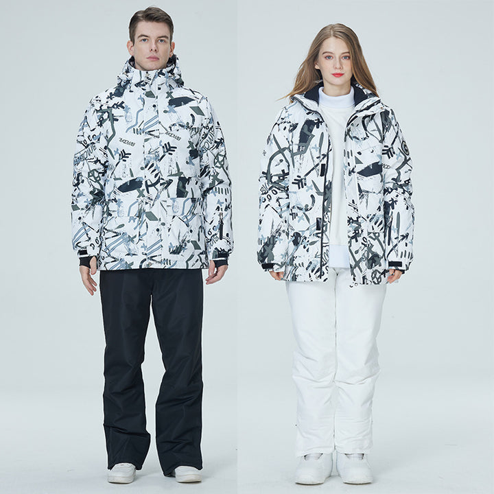 Ski Suit Women's And Men's Suit Winter Windproof And Water-repellent - ZEYTONCART