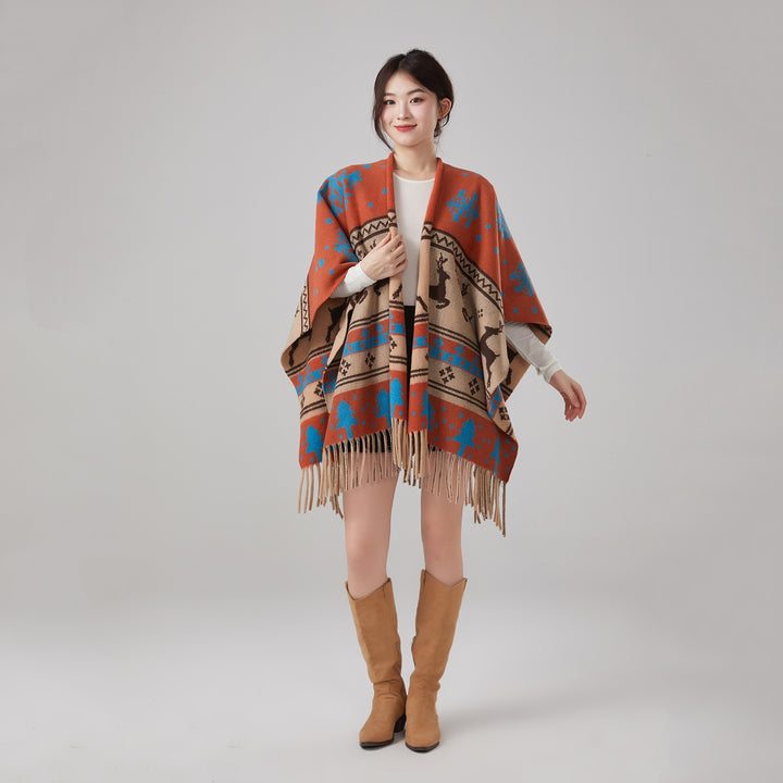 Autumn And Winter Ethnic Style Warm Shawl - ZEYTONCART