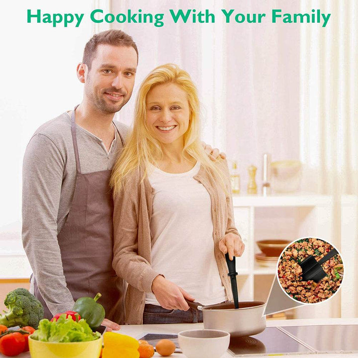 Meat Chopper Multifunctional Ground Beef Masher Ground Beef Turkey Nylon Chopper Utensil Non Stick Cookware - ZEYTONCART