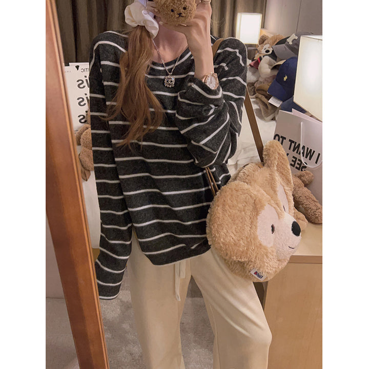 Autumn And Winter Lazy Style Loose Feeling Brushed Base Shirt - ZEYTONCART