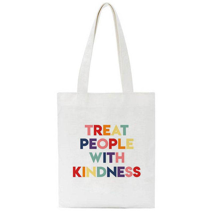 Treat People With Kindness Canvas Bag - ZEYTONCART