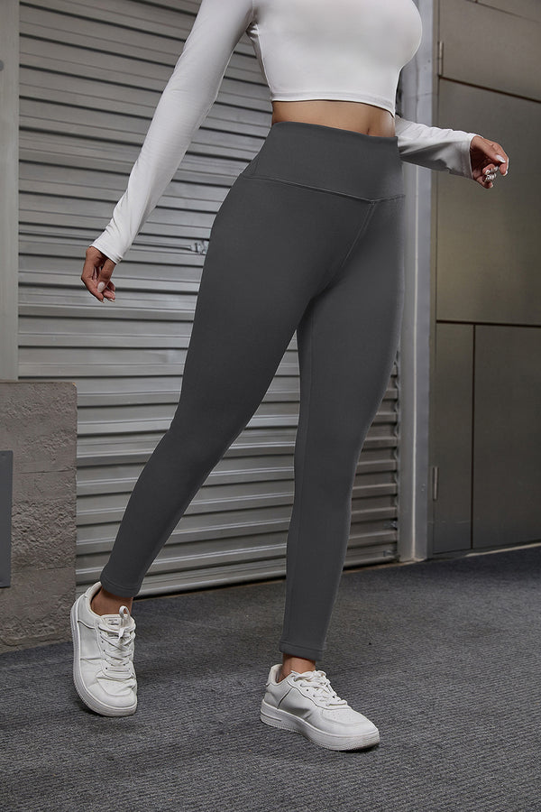 Autumn And Winter Women's Velvet Lift Hip Tight Pants With Elastic High Waist Sports Tight Pants - ZEYTONCART