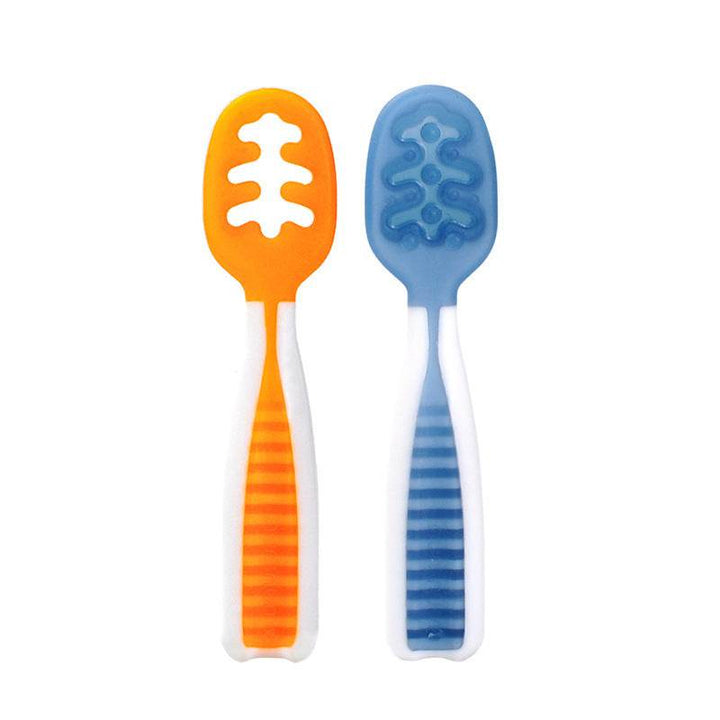 Complementary Food Training Feeding Spoon Flat Head Sticky Silicone - ZEYTONCART
