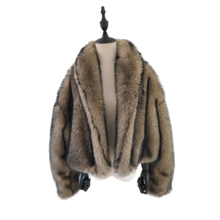 Winter Imitation Fox Fur Short Thickened Furry Women's Top - ZEYTONCART