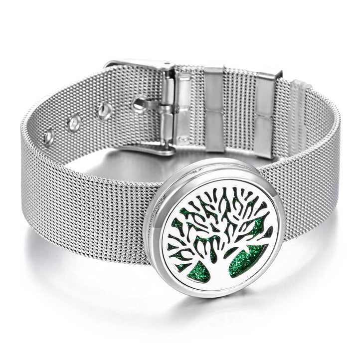 Stainless Steel Aromatherapy Bracelet Perfume Diffuser - ZEYTONCART