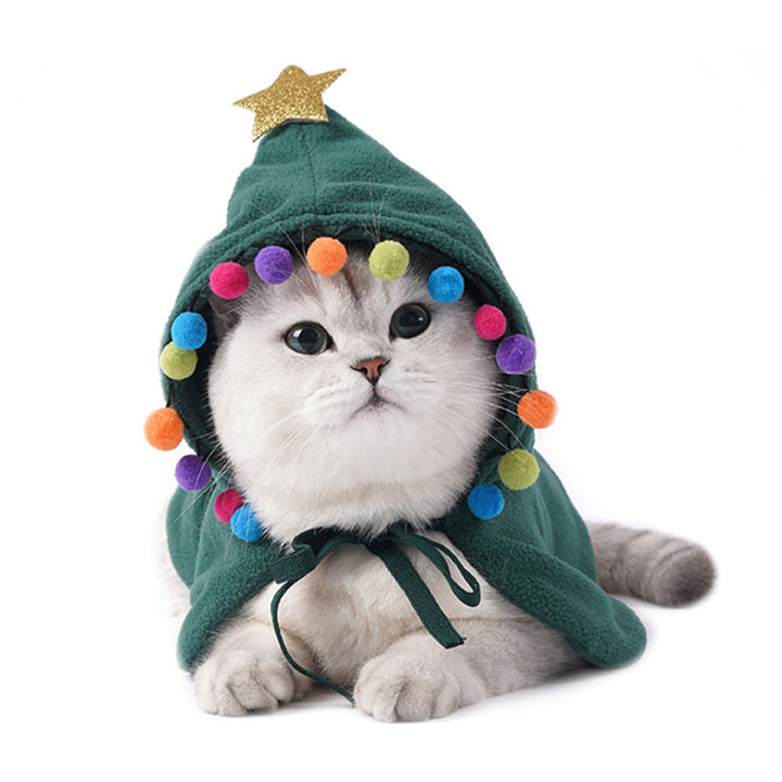 Cute Dog Cat Costume Christmas Cloak Halloween Disguise Cat - ZEYTONCART