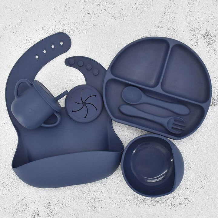 Food Grade Silicone Feeding Cutlery Set Children's Dinner Plate - ZEYTONCART