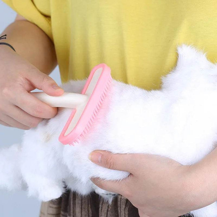 Silicone Small Pet Rabbit Comb Grooming Trimmer Fur Brush For Guinea Pig Chinchilla Cleaning Grooming Tool Accessoires - ZEYTONCART