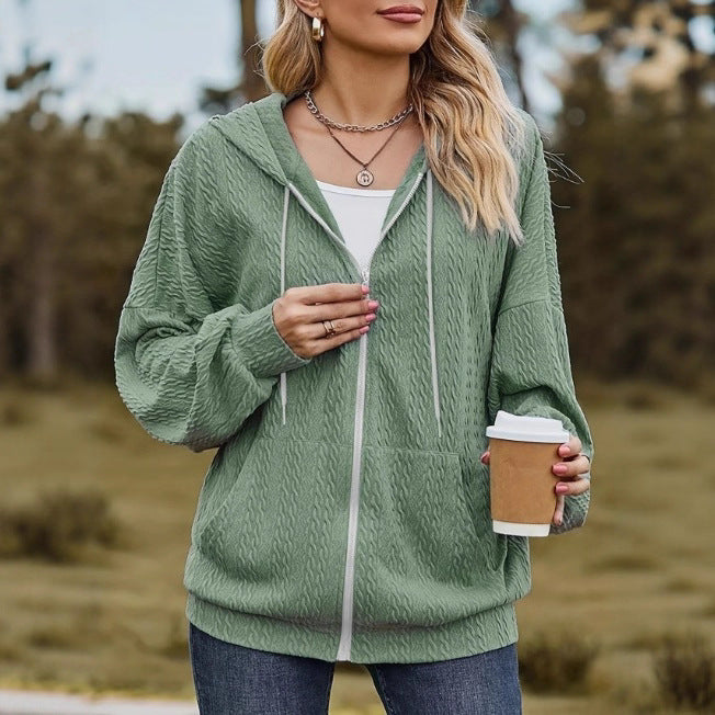 Hooded Sweater New Autumn And Winter Zipper Coat - ZEYTONCART