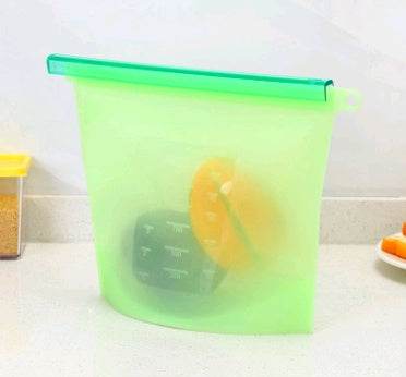 Silicone fresh-keeping bag vacuum sealed bag food  storage bag refrigerator food fruit storage bag - ZEYTONCART