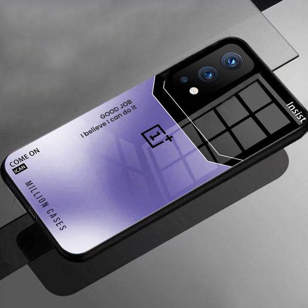 Shiny Glossy Ultra Slim Phone Case – Glass Back + TPU Edges | Wireless Charging Supported- OnePlus - ZEYTONCART