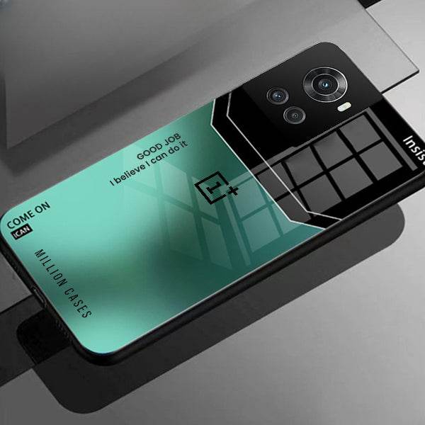 Shiny Glossy Ultra Slim Phone Case – Glass Back + TPU Edges | Wireless Charging Supported- OnePlus - ZEYTONCART