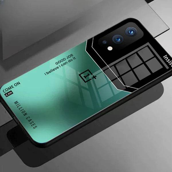Shiny Glossy Ultra Slim Phone Case – Glass Back + TPU Edges | Wireless Charging Supported- OnePlus - ZEYTONCART