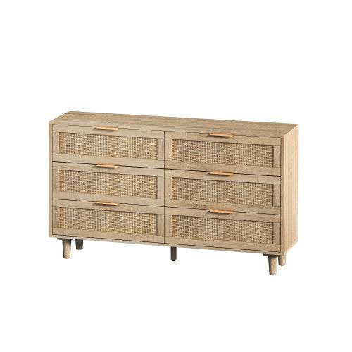 ZytonCart Rustic Rattan Furniture Online Dresser - ZEYTONCART