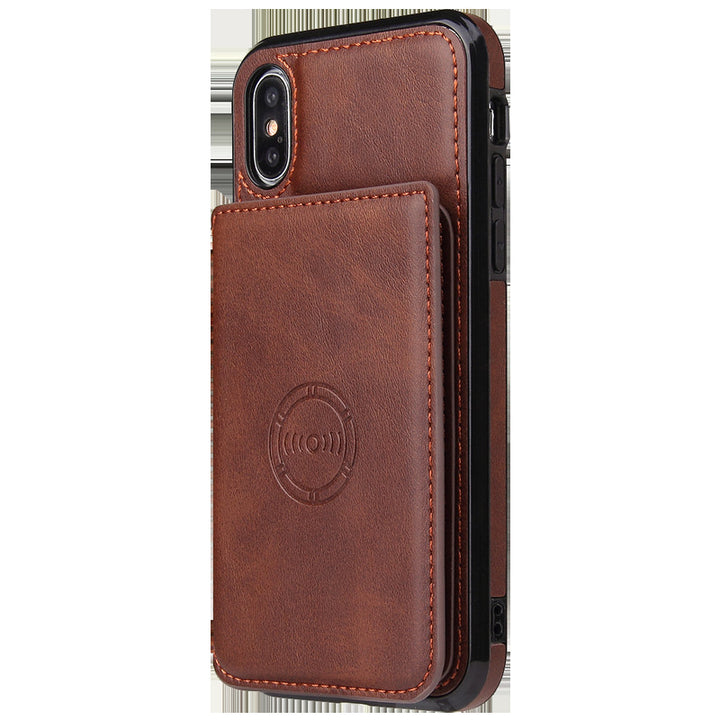Card wallet leather case phone case - ZEYTONCART