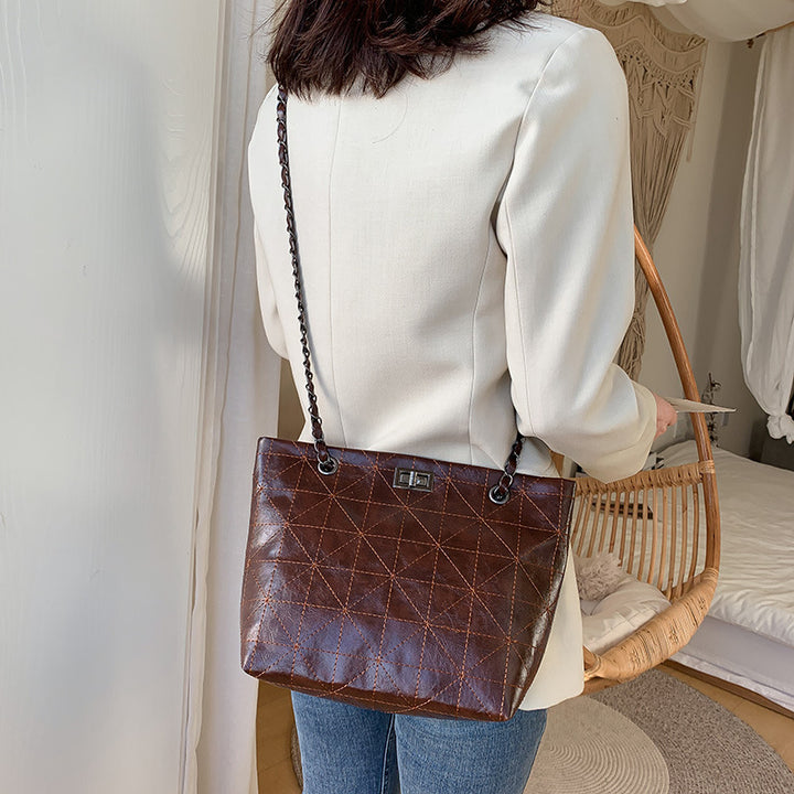 Chain fashion bucket bag - ZEYTONCART