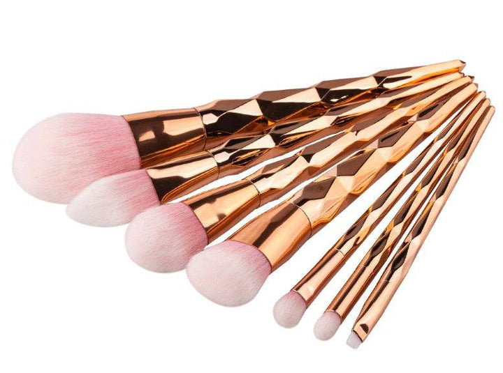 7 makeup brushes, makeup tools, diamond makeup brush foundation brush - ZEYTONCART