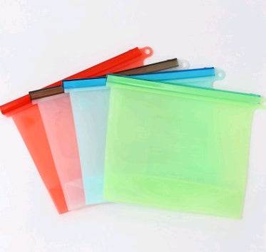 Silicone fresh-keeping bag vacuum sealed bag food  storage bag refrigerator food fruit storage bag - ZEYTONCART