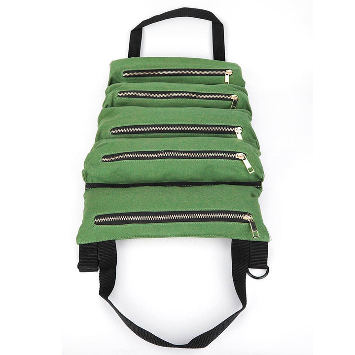 Portable Canvas Spanner Wrench Tool Roll Up Storage Bag Organizer Pouches Case - ZEYTONCART