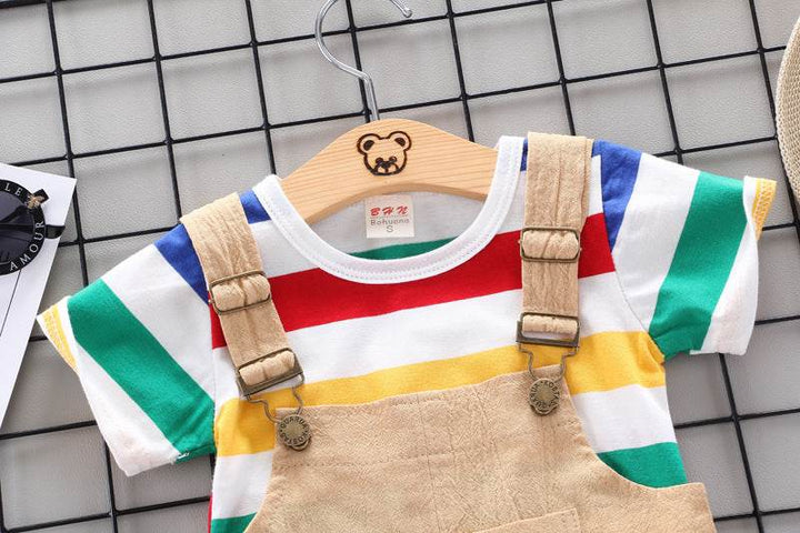 Rainbow Bib Pants Girls Baby Kids - ZEYTONCART