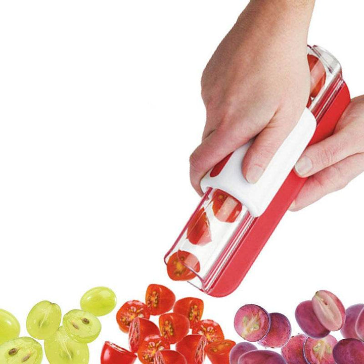 Tomato Chip Slicer Vegetable Fruit Zip Slicer Knife Grape Cutter Chopper Multifunctional Kitchen Tools - ZEYTONCART