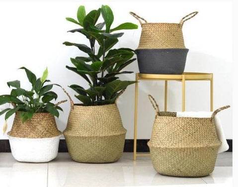 Wicker Foldable Planter Basket - ZEYTONCART