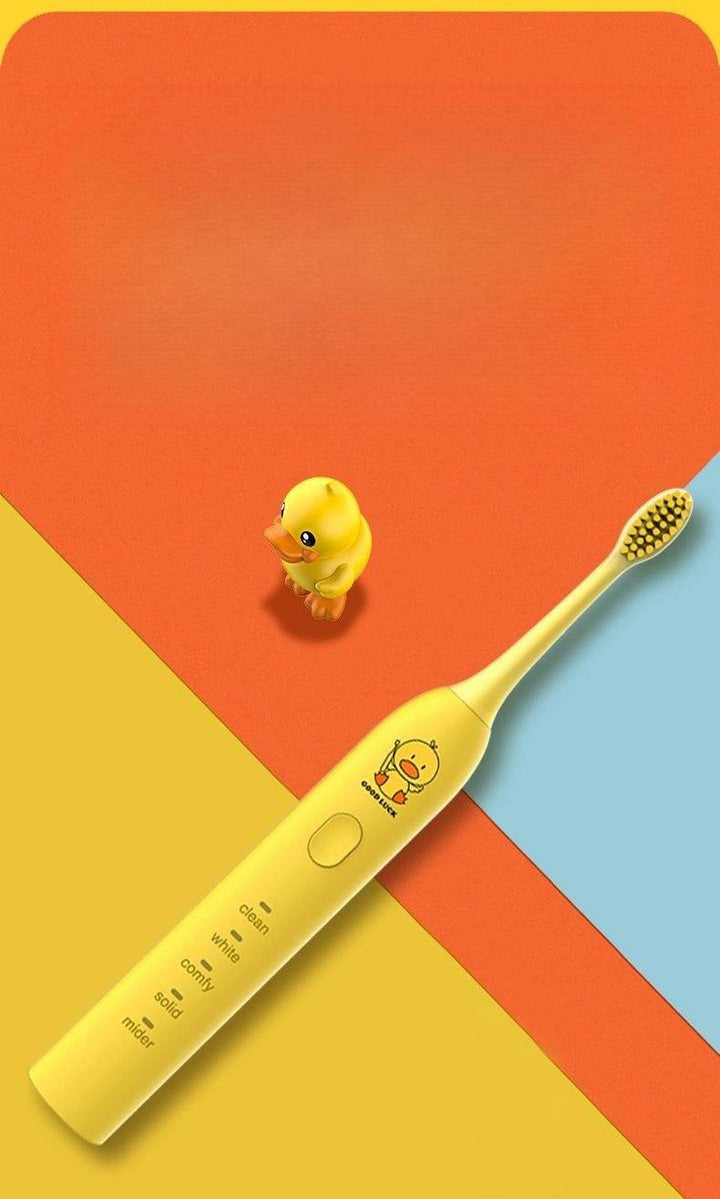 Rechargeable Small Yellow Duck Toothbrush Mute Electric Toothbrush Soft Bristle Waterproof Adult Smart Toothbrush - ZEYTONCART