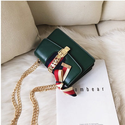 Satin chain fashion shoulder bag - ZEYTONCART