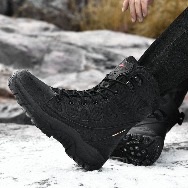 Hi-top Hiking Shoes Men's Breathable Sneaker Platform - ZEYTONCART