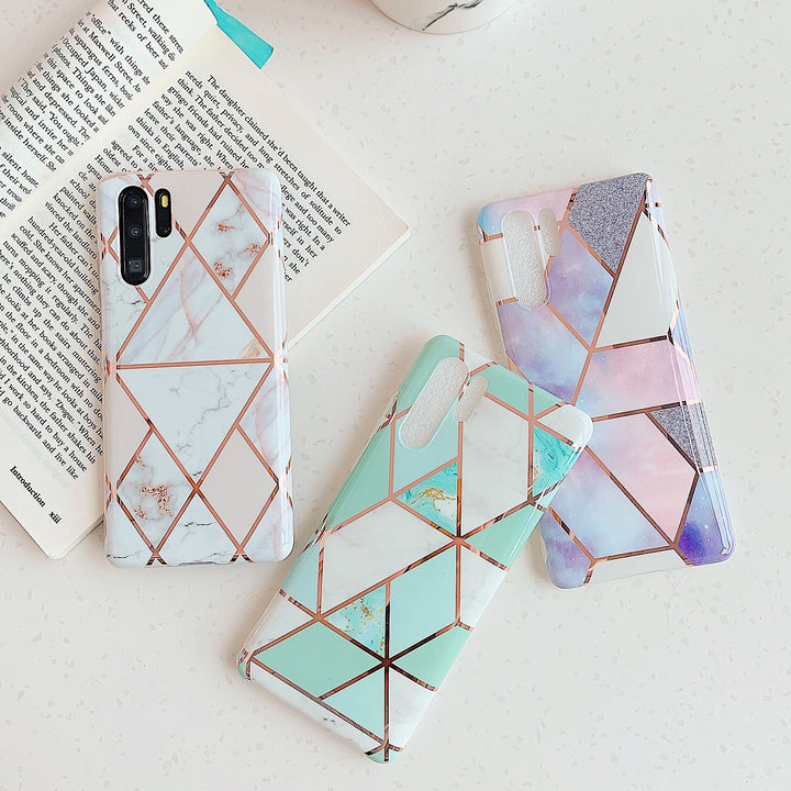 Electroplated marble mobile phone case - ZEYTONCART