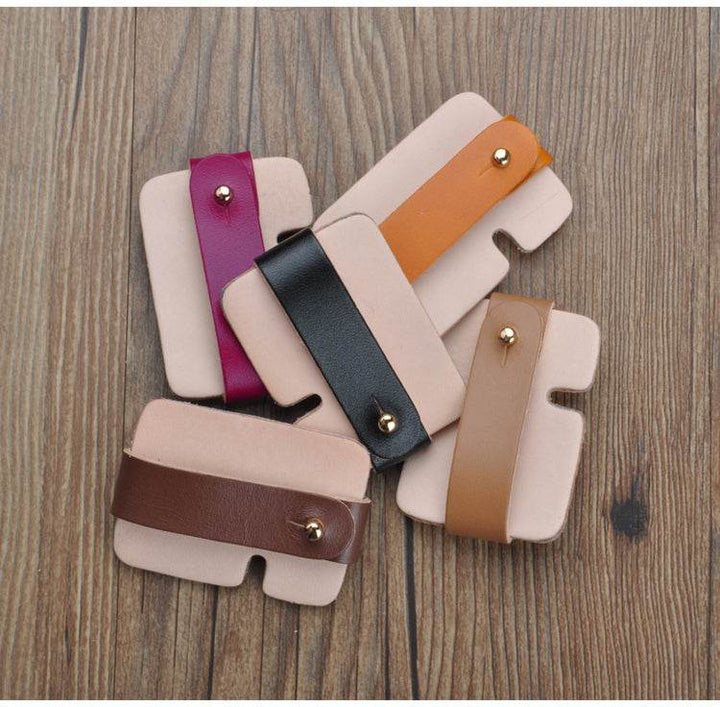 Handmade Leather Data Cable Management Belt - ZEYTONCART