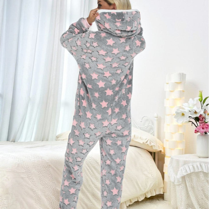 European And American Autumn And Winter One-piece Women's Pajamas Suit - ZEYTONCART