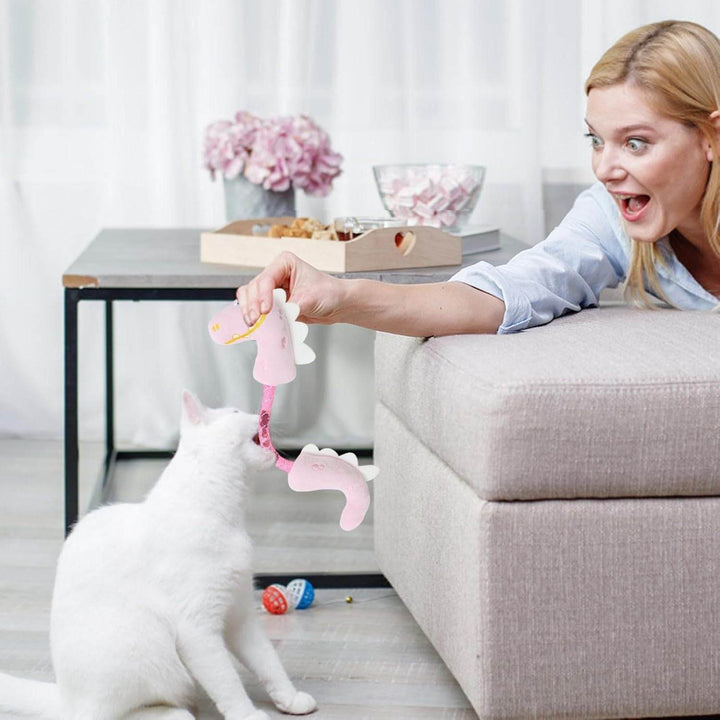 Cat Toys Cat Chew Toy For Teeth Cleaning Catnip Rope Toys For Cats Springs Cat Toy Interactive Cat Kicker Toys For Indoor Cats - ZEYTONCART
