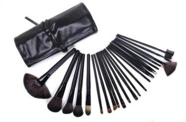 Manufacturer 24 Makeup Brushes 24 Wood Color Makeup Brushes 24 Horse Hair Sets Send Brush Pack Makeup Tools - ZEYTONCART