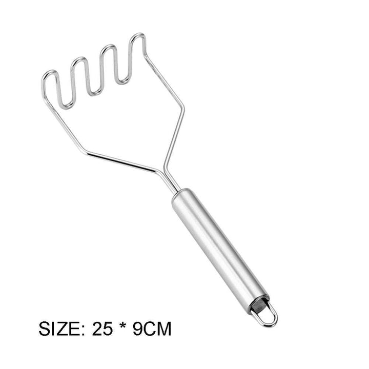 Potato Masher Mud Pressure Machine Juice Pusher Stainless Steel Salads Chopper Fruit Vegetable Tools Kitchen Gadgets Crusher - ZEYTONCART