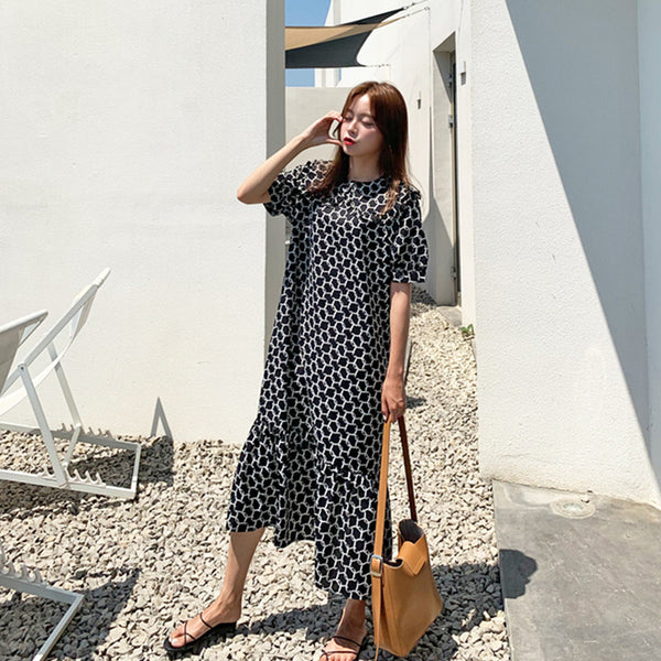 Floral long dress - ZEYTONCART