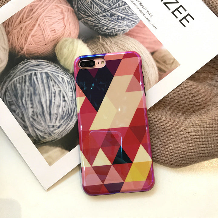 Blu-ray Laser Gradient Case For  Love Heart Phone Cases For Glossy Soft Silicon Back Cover - ZEYTONCART