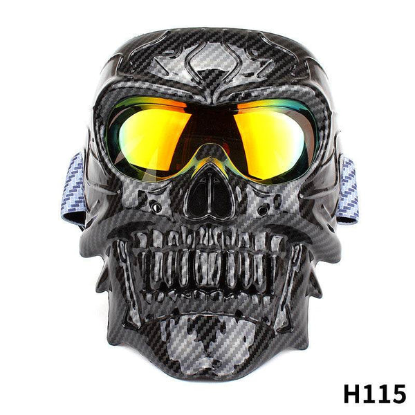Face Mask Motorcycle Windproof Mask Skull Glasses Male - ZEYTONCART