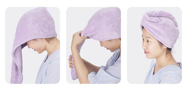 Female cute speed hair towel towel turban - ZEYTONCART