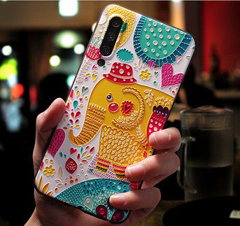 Compatible with Apple , Three-dimensional Embossed Phone Case - ZEYTONCART