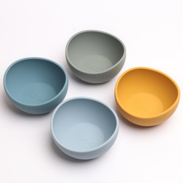 Food Grade Silicone Child Feeding Simple Cutlery Bowl