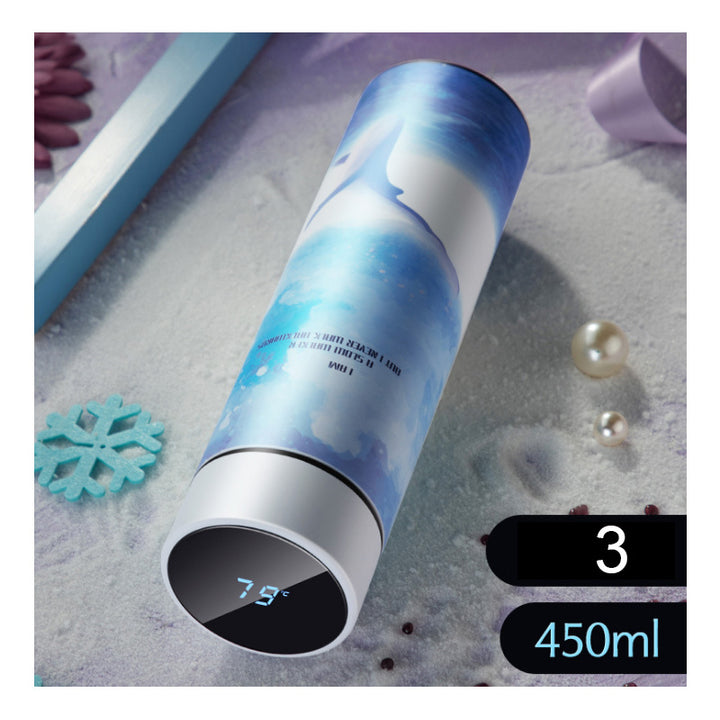 Insulation Cup 304 Stainless Steel Temperature Intelligent Display Portable Car Water Cup Large Capacity Creative Korean Tea Cup - ZEYTONCART