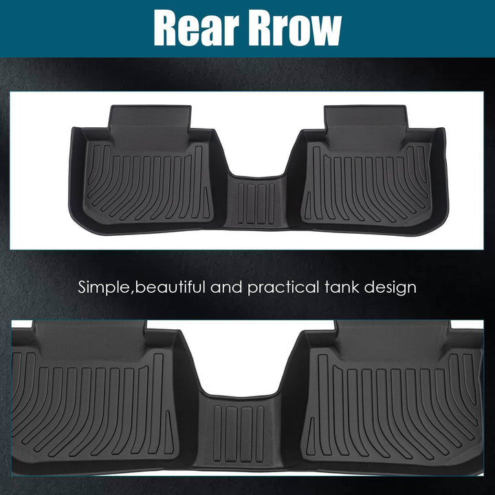 Car Floor Mats For 2012-2016 Impreza Black All-Weather TPE Rubber - ZEYTONCART