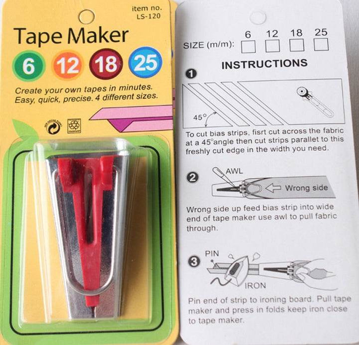 Sewing Accessories Bias Tape Makers - 5 size 6mm 9mm 12mm 18mm 25mm bias binding tape maker - ZEYTONCART