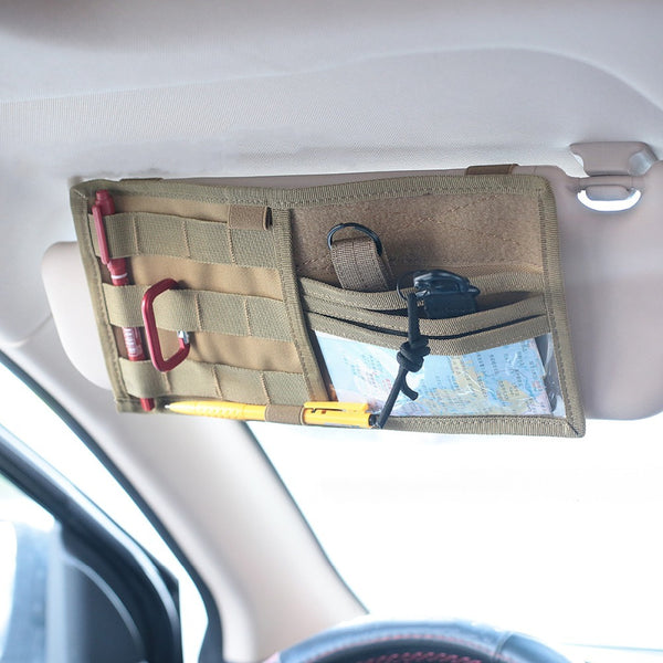 Car Sunshade Tactical Storage Bag Visor Panel Holder Car Auto Accessories - ZEYTONCART