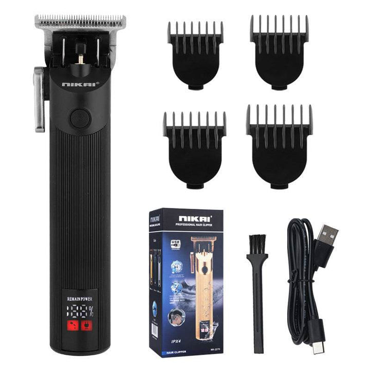 LCD Barber Razor Carving Electric Clipper - ZEYTONCART