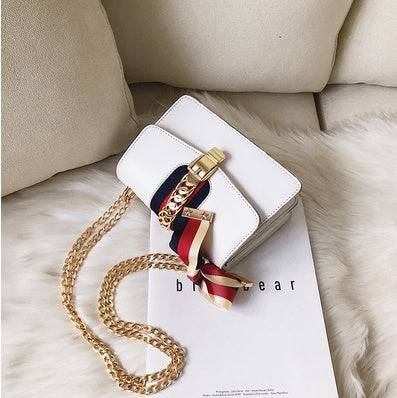 Satin chain fashion shoulder bag - ZEYTONCART
